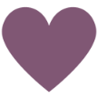 Cœur violet