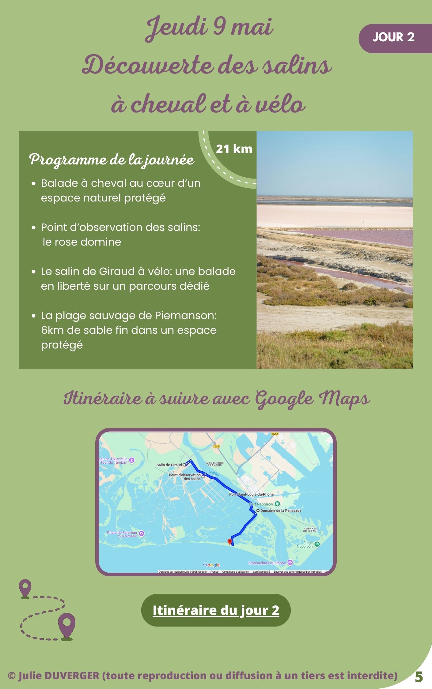 Page 7 du carnet de voyage - Hébergements recommandés